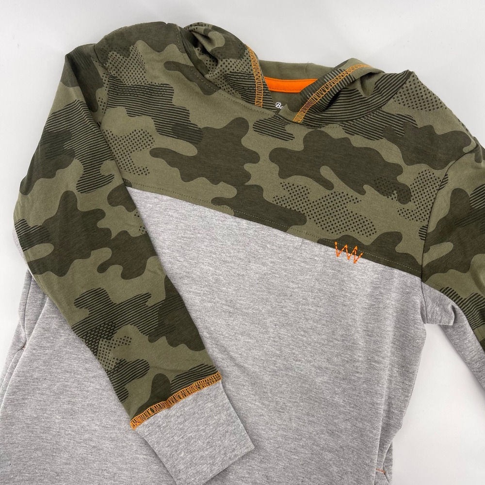 Tommy Bahama Camo Hoodie Long Sleeve Pullover Top Kids‎ Size S (5/6)